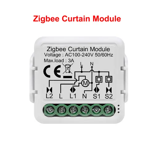 GIRIER Tuya ZigBee 3.0 Smart Curtain Switch Module for Roller Blinds Shutter Electric Motor 1/2 Gang Work with Alexa Google Home - Image 8