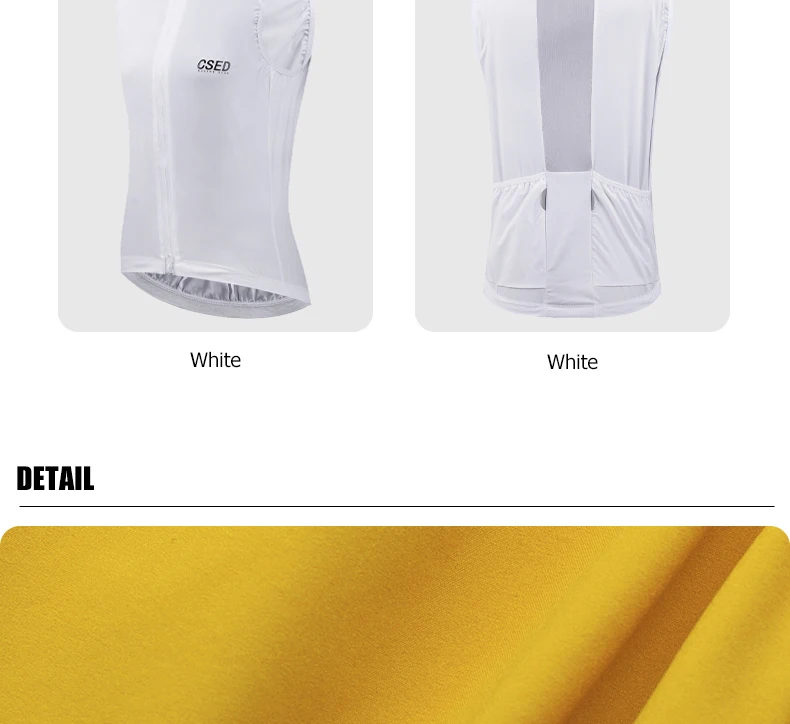 CSED Radtrikot, ärmellose Weste, winddicht, wasserabweisend, Fahrradbekleidung, schnell trocknend, leicht, weich, zum Reiten, für Männer und Frauen – Detail 31