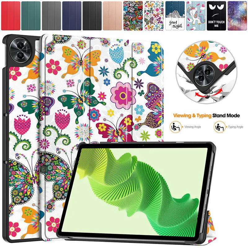 

3D Painting Tri-Fold Slim Shell Protective Pu Leather Shockproof Stand Folio Cover Case For Realme pad 2 Tablet 11.5 inch 2023