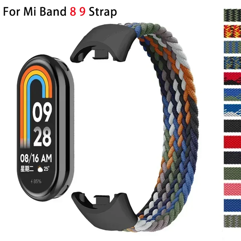 Braided Elastic Nylon Watchband Strap Replacement - Solo Loop Bracelet Accessory