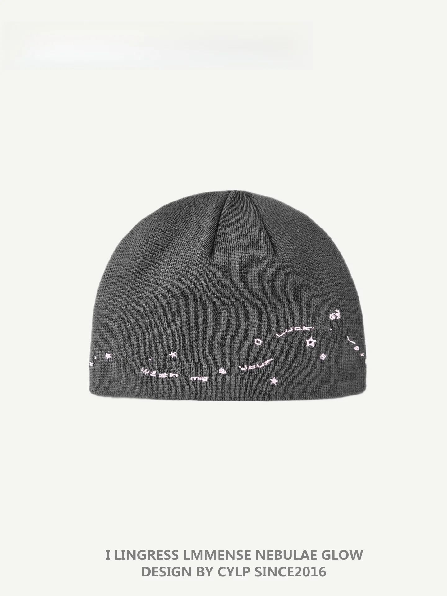 Dark grey starry streetwear beanie