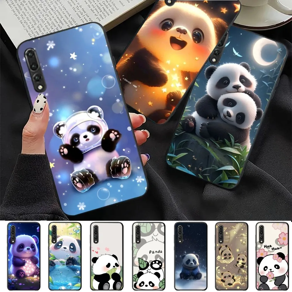 Bella Custodia Per Telefono Panda Per Huawei P 8 9 10 20 30 40 50 Pro Lite Psmart Honor 10 Lite 70 Mate 20Lite