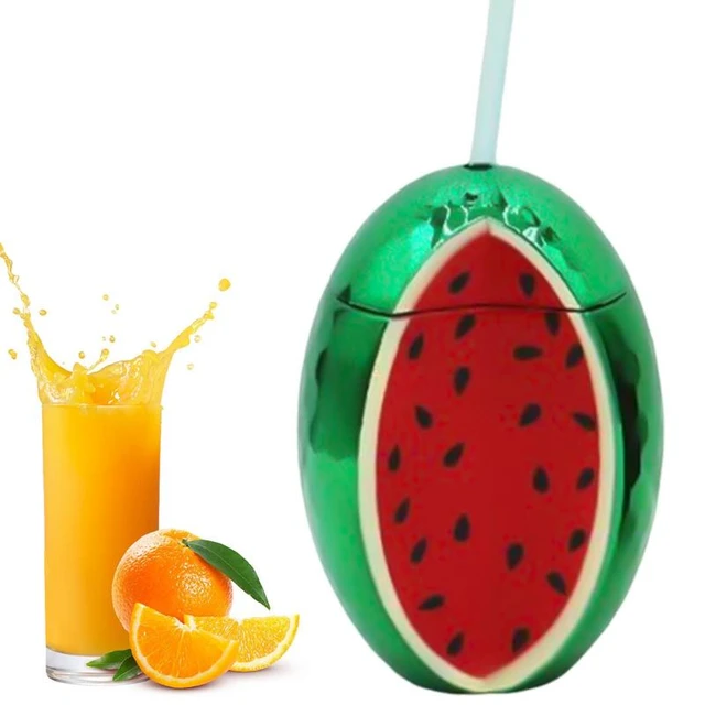 Watermelon Drink Dispenser with Cups - 5 Pc.
