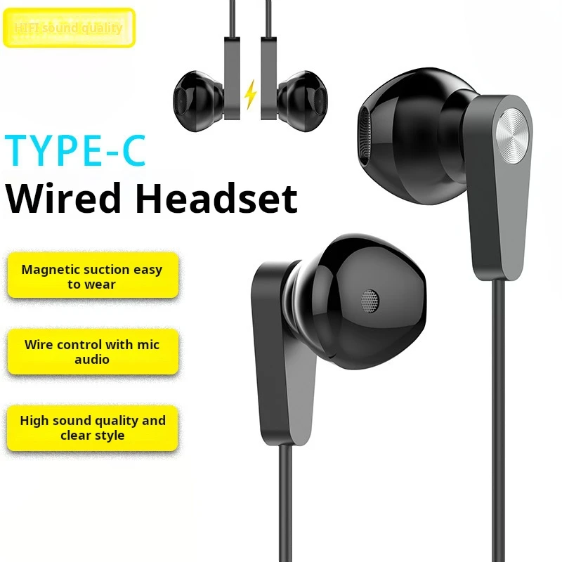 Original Xiaomi Wired Headset HiFi Stereo Earphone Type C 3.5MM Wired Earbuds Metal Surging Bass Sport Headphones With Mic 2