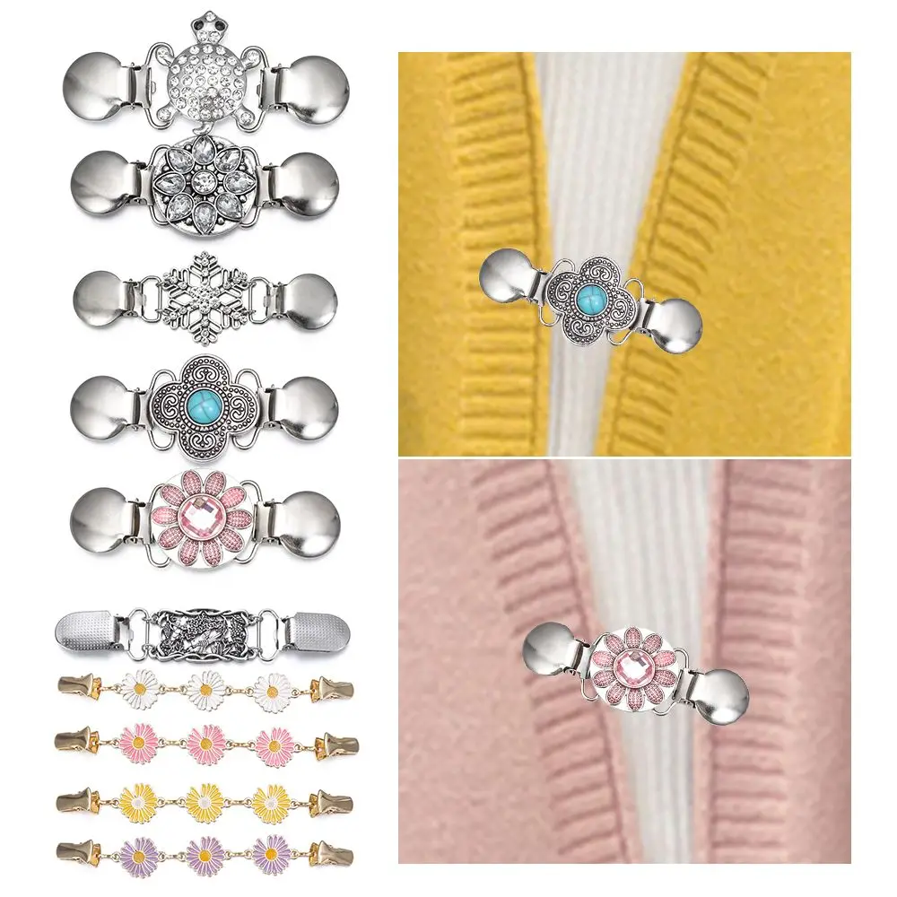 أزياء سحر هدية حجر الراين الرجعية الفيروز جديد كليب المشابك شال بروش سترة كليب سترة بلوزة دبوس