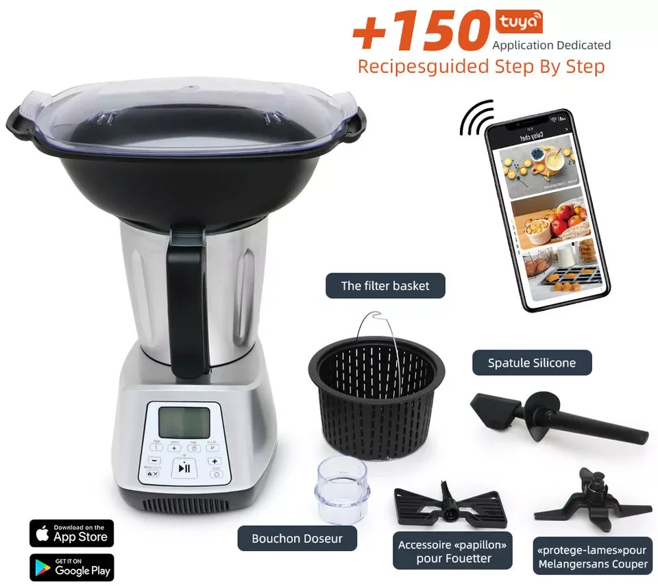 SUPRASCO Multi functional wifi thermo food mixer kitchen machine thermo cooker kitchen robot