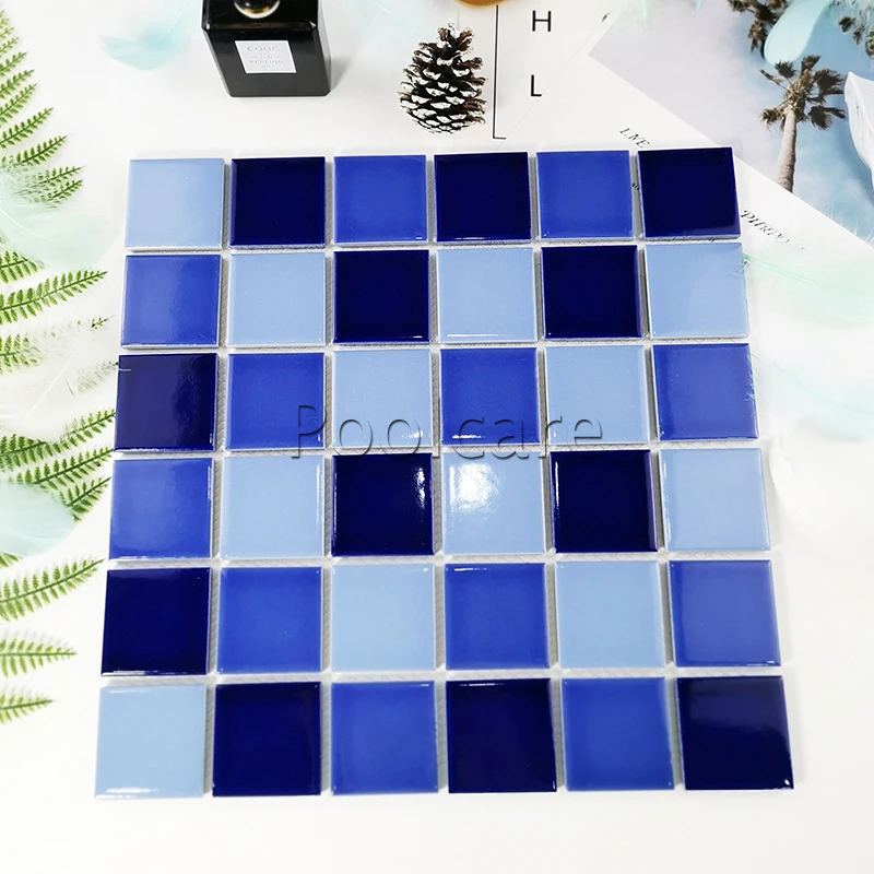 300x300mm Morocco Homestay Swimming Pool Ceramic Mosaic Tiles Dark Green  Poolside Tile Floor Tiles Non-slip - AliExpress