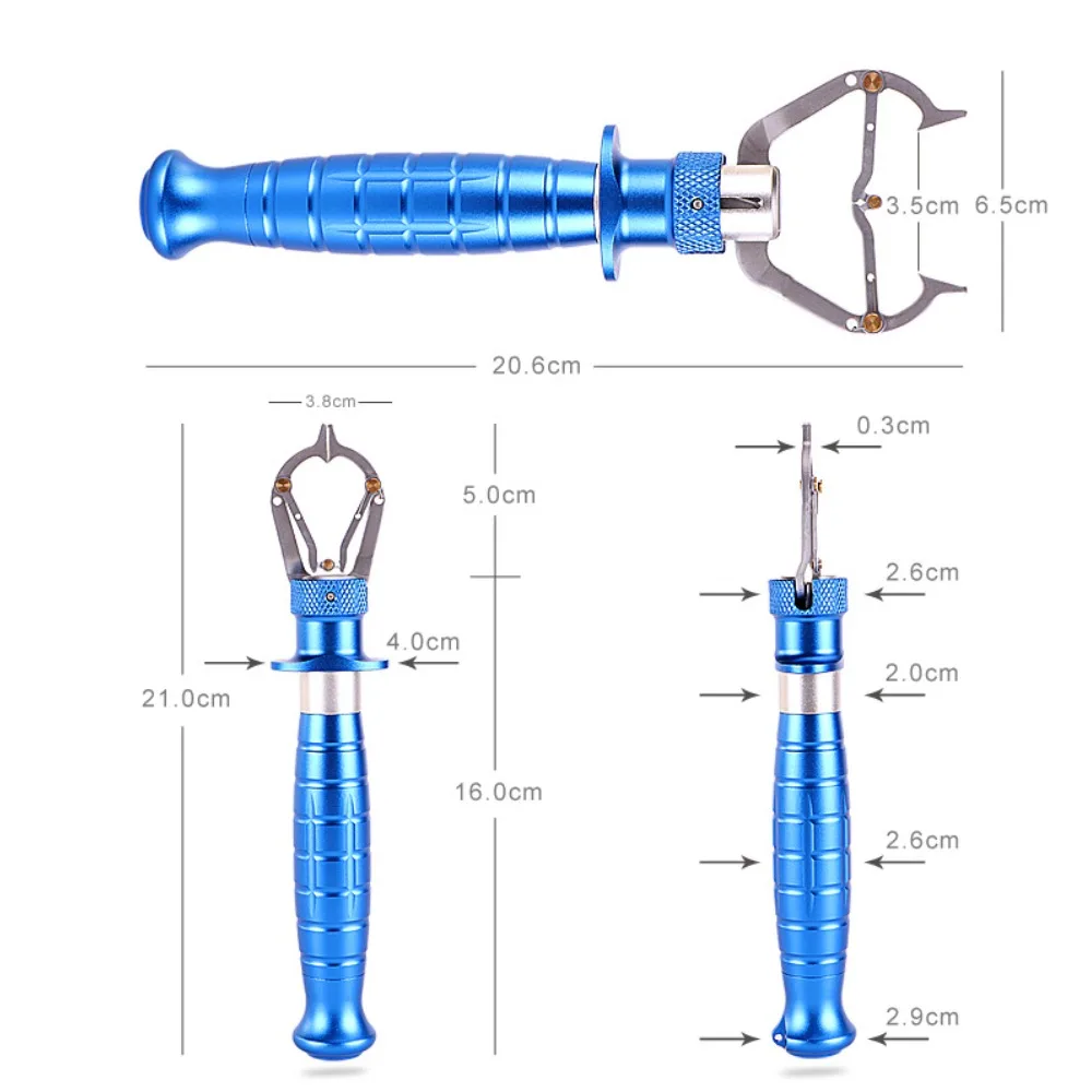Rust Proof 304 Stainless Steel Professional Fish Controller Grip Lip Grabber Tool Aluminum Alloy Sea Fishing Control Equipment