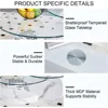 Glass Tables for Living Room Round Tables Modern Double Layer Round Table Circle Coffee Table for Small Space Home Office 6