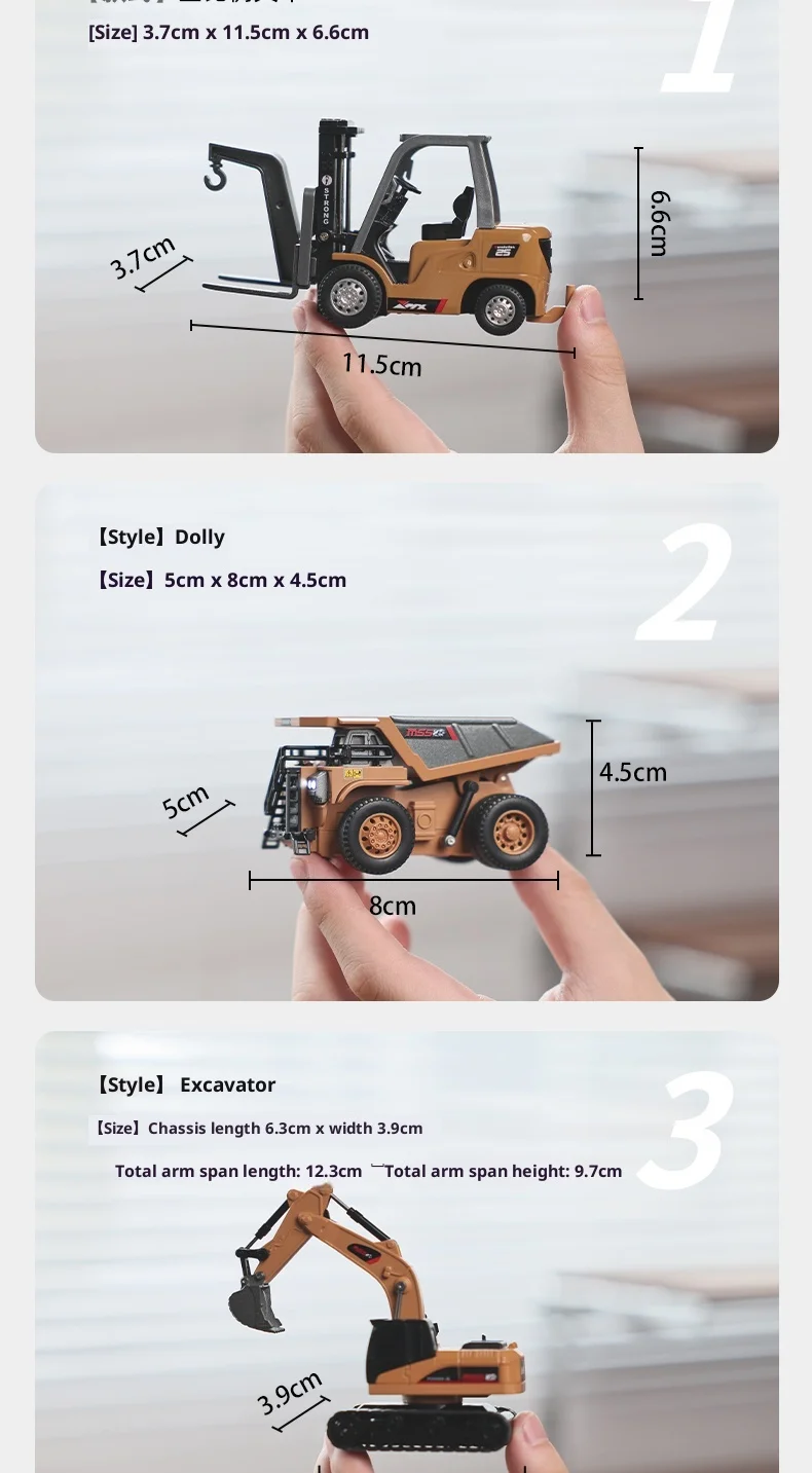 RC Excavator Toy Construction Details