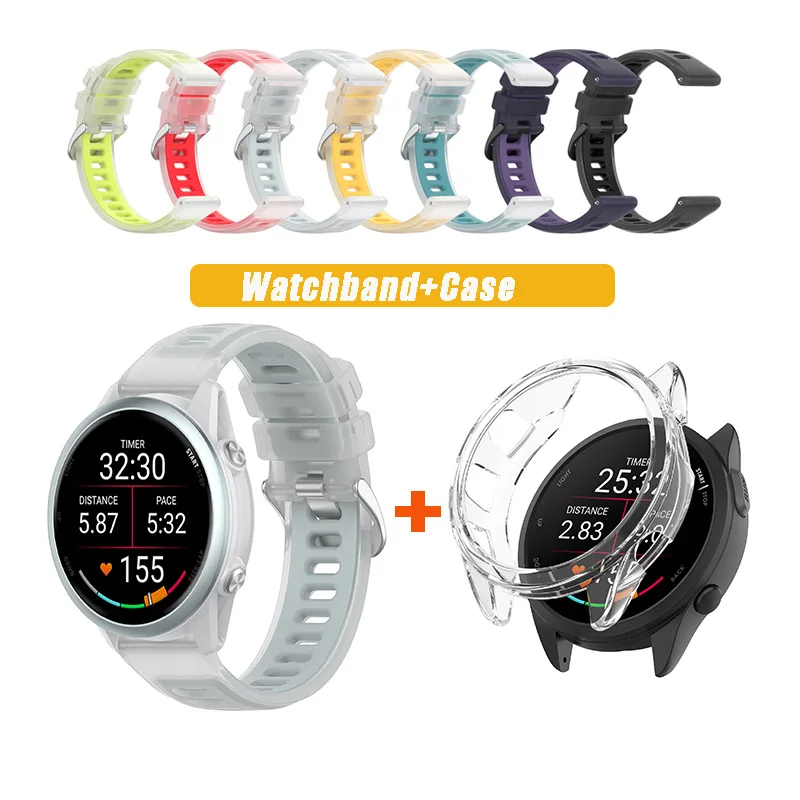 Dual Function Silicone Strap with Transparent Protective Case