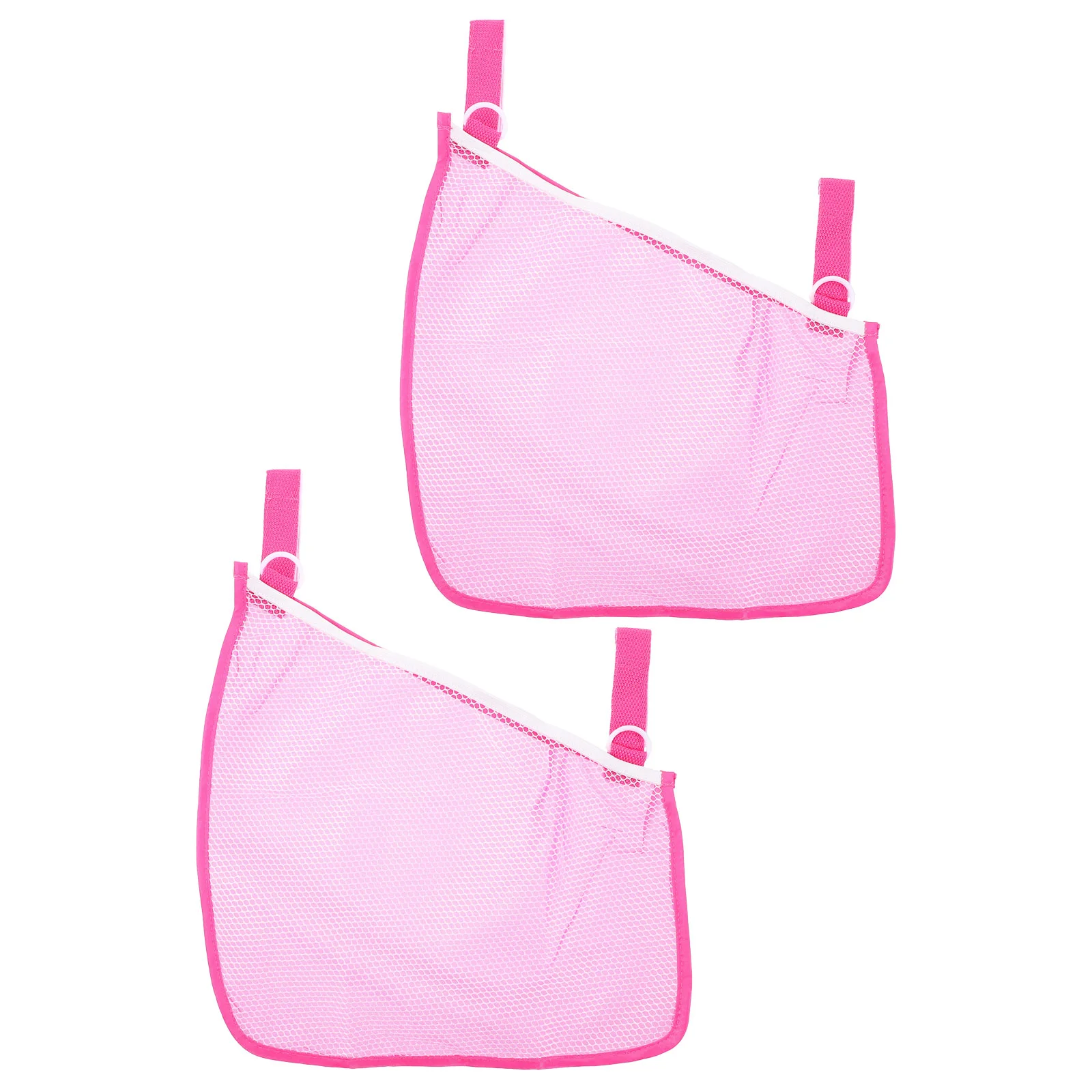 

2 pcs Side Sling Stroller Storage Bag Adjustable Strap Mesh Bag Portable Stroller Hanging Bags