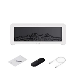 Flame Fragrance LED Aromatherapy Diffuser with Remote Control (White)