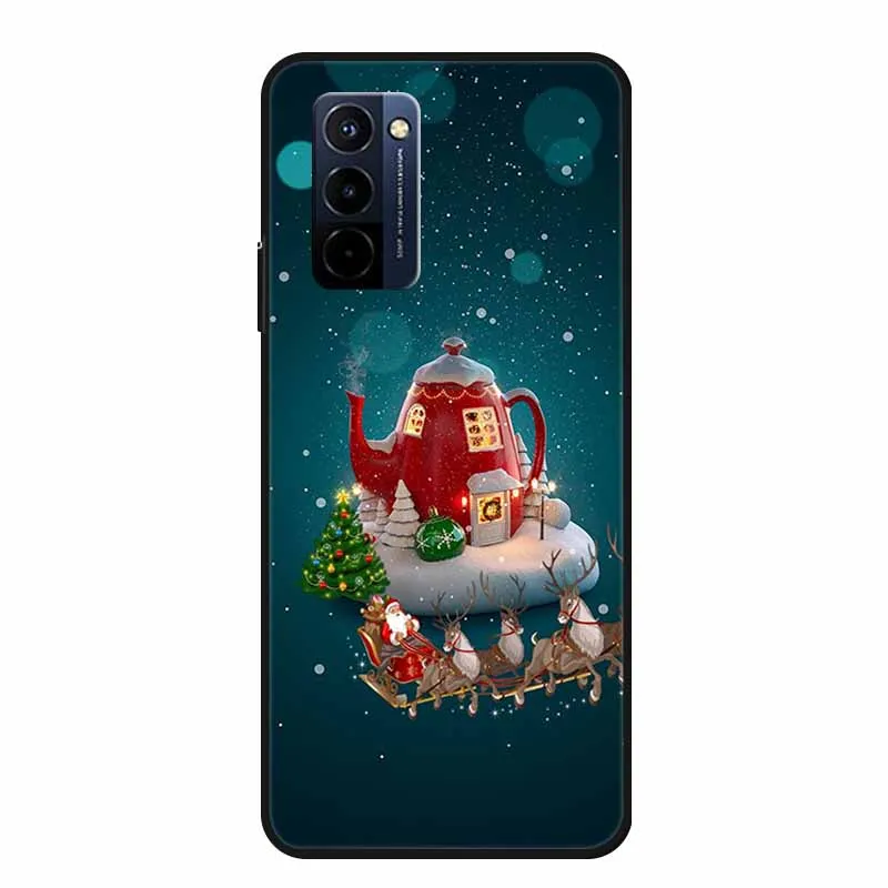 Festive Holiday-Themed Soft TPU Silicone Phone Cover