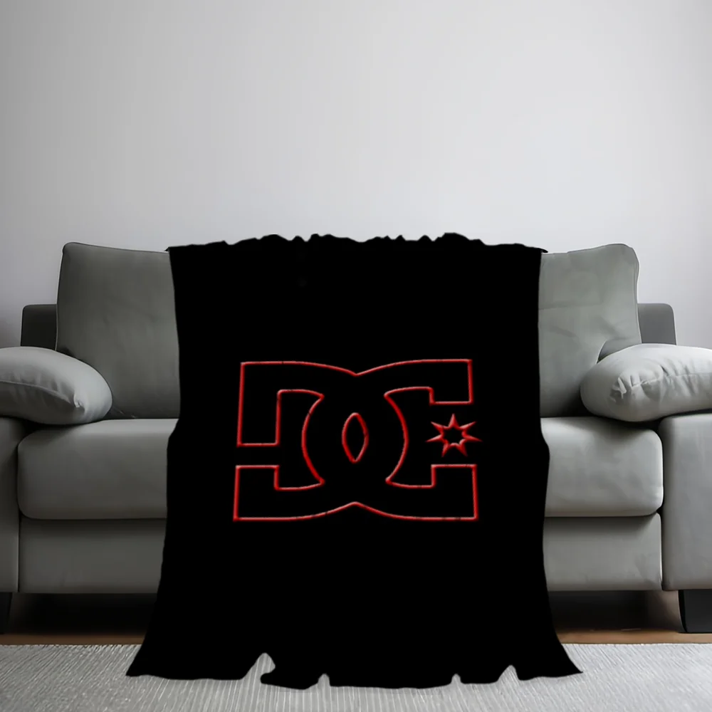 Fashion D-DC S-SHOES Skicomfort warm Soft Home Kids Lunch Blanket Suitable for Living Room Office Daily Travel Gifts 2