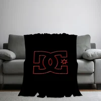 Fashion D-DC S-SHOES Skicomfort warm Soft Home Kids Lunch Blanket Suitable for Living Room Office Daily Travel Gifts 2