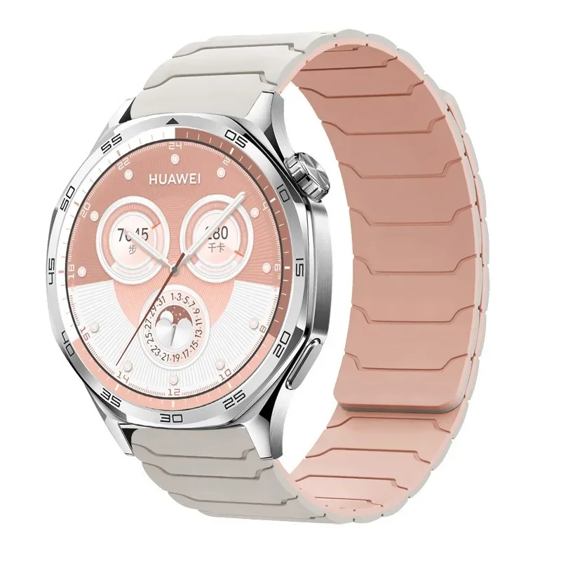 Magnetic Silicone Smartwatch Strap, Adjustable and Durable Bracelet