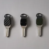 New Mini Key Organizer Holds 2-6 Keys Black Green Keys Case Aluminum Alloy Key Chain for Universal Size 2