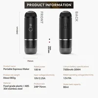 Mini Portable Rechargeable Coffee Machine Electric Expresso Maker Nexpresso Pod Capsule Coffee Powder Icafilas Travel Type_C 2