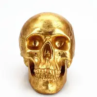 Gold Skull Coin Bank Money Box Piggy Halloween Gifts Decorative Storage 1