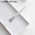 C with tray
