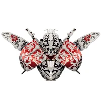 Piececool 3D Metal Puzzle Insect Brooch Accessories Model Kits for Teens DIY Jigsaw Toys Brain Teaser 2