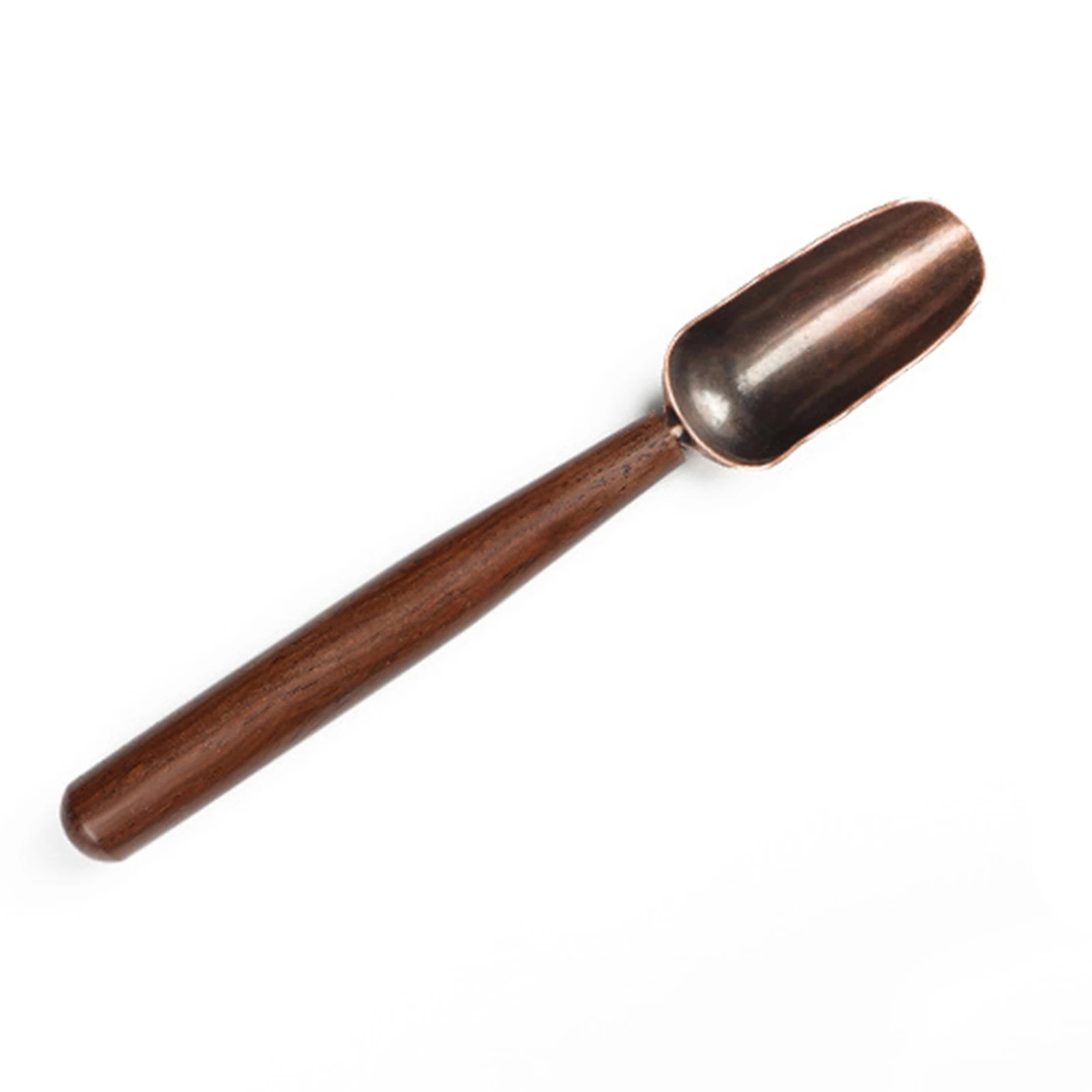 

1pcs Wooden Long Handle Teaspoon Tea Shovel Coffee Bean Spoon Tableware Tea Ceremony 18*2.7cm Brown Coffeeware