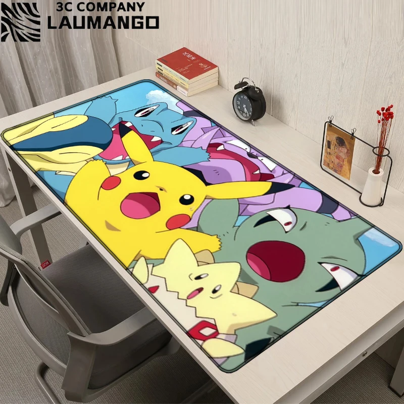 Mouse Pad Kawaii Speed Gamer Keyboard Pokemon Computer Table Anime Pc Cabinet Mats Rug Mousepad Deskmat Desk Accessories Carpet