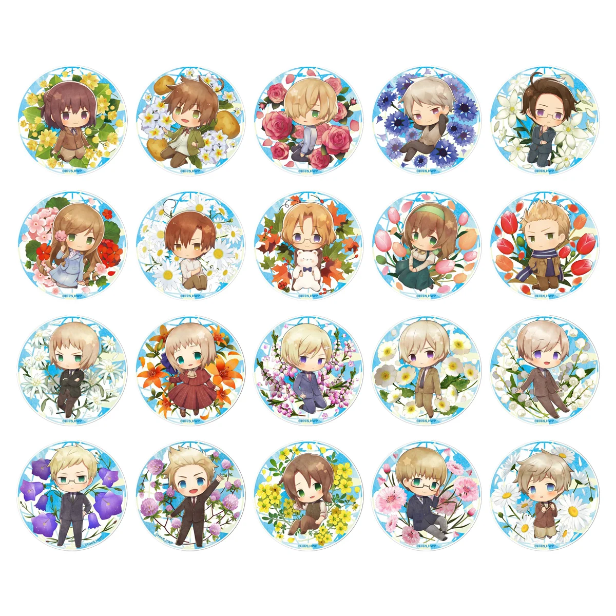 Металлическая брошь-значок Axis Power HETALIA из аниме «мерцающий мир», 50 мм, для Италии, Франции, России, США, Великобритании, Испании, Пруссии