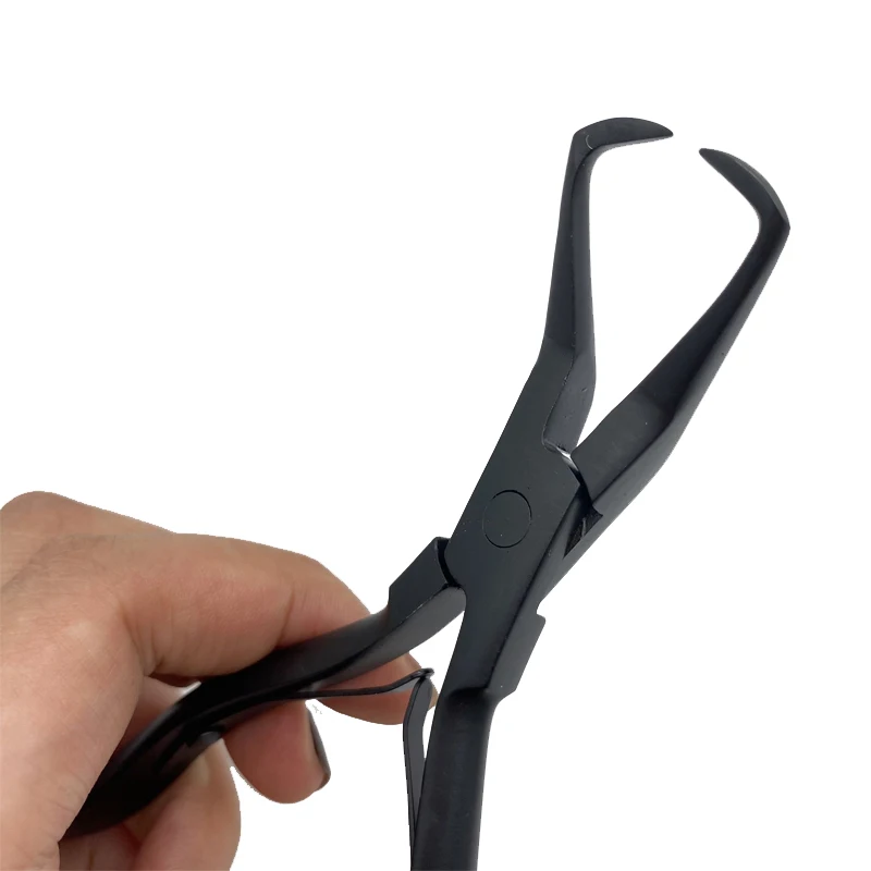 1 PC 5.5 inch Stainless Steel Clamp Hair Extension Plier for hair extension pliers two hook Keratin Hair Extensions Removal Tools