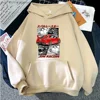 Initial D JDM Red Subie Hoodie Males Winter Clothes Anime Japan Style Impreza WRX STi Printed Sweatshirt Harajuku Graphic Tops 4