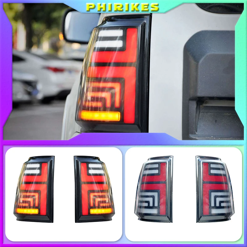 

Car Styling for Pajero V93 Tail Lights 2006-2020 Pajero V97 LED Tail Light Rear Lamp DRL Brake Signal Reverse auto Accessories