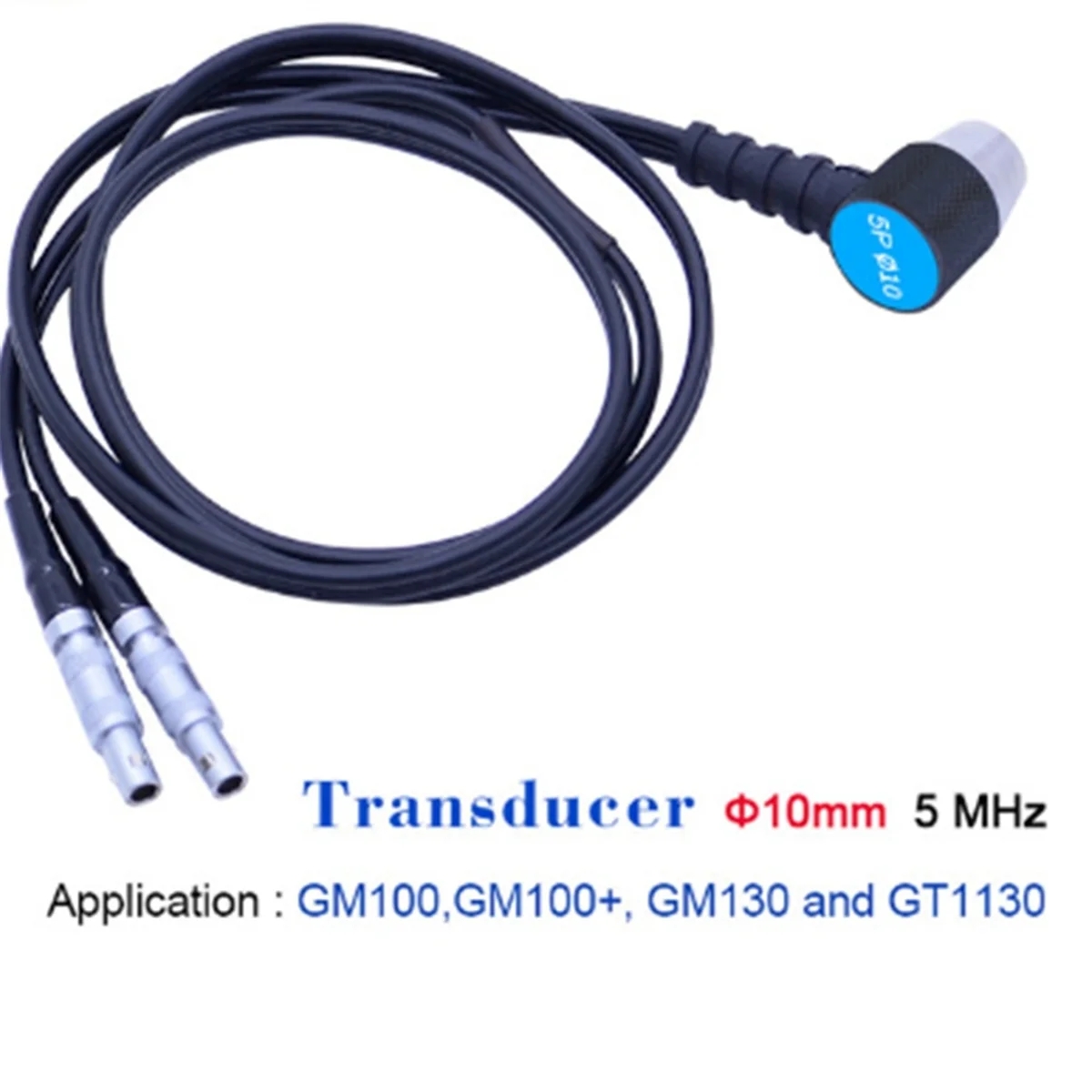 초음파 두께 게이지 프로브 케이블, 변환기 직경 10mm, 5MHz 프로브