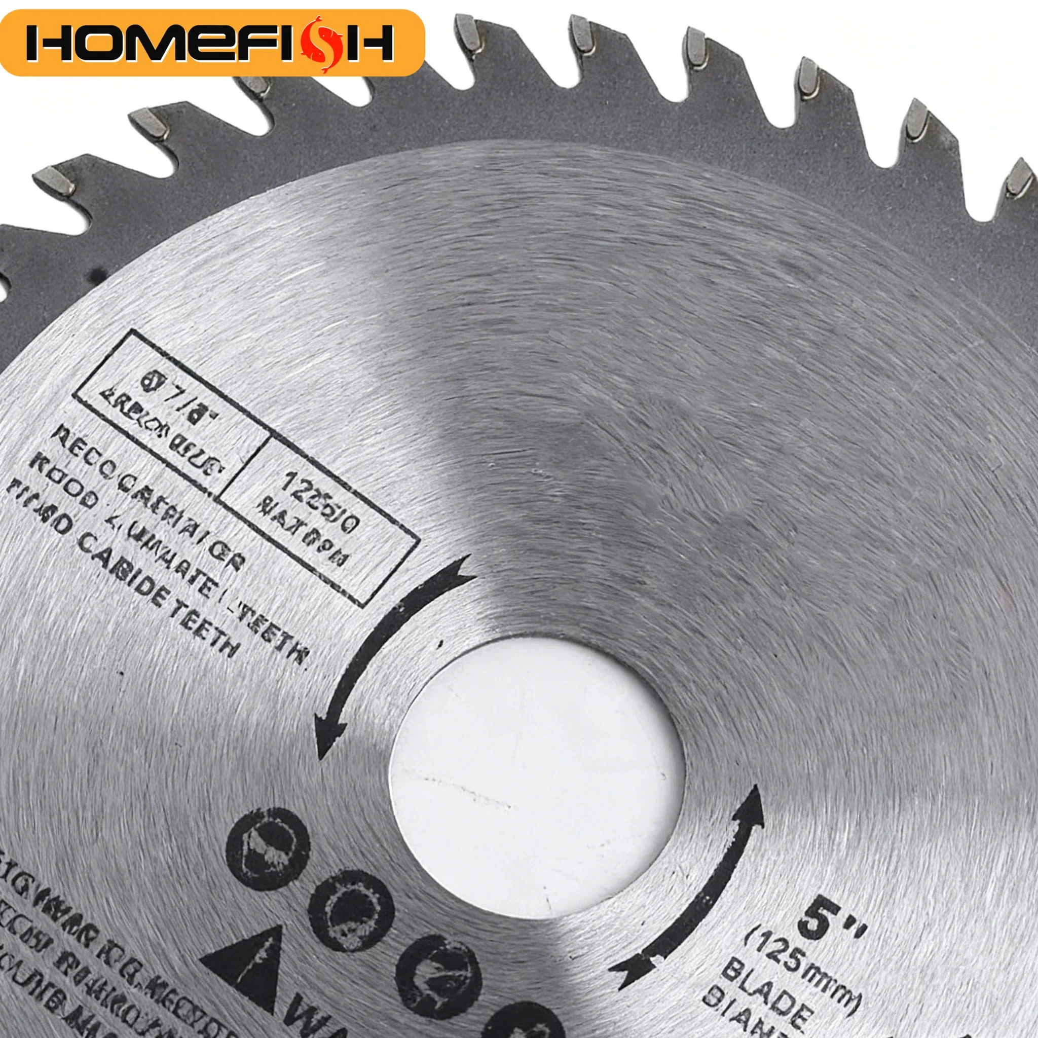 Cutting Disc 5inch 125mm Mini Circular Saw Blade For Wood Plastic Metal Rotating Carbide Cutting Tools 40 Teeth 12000 Max RPM