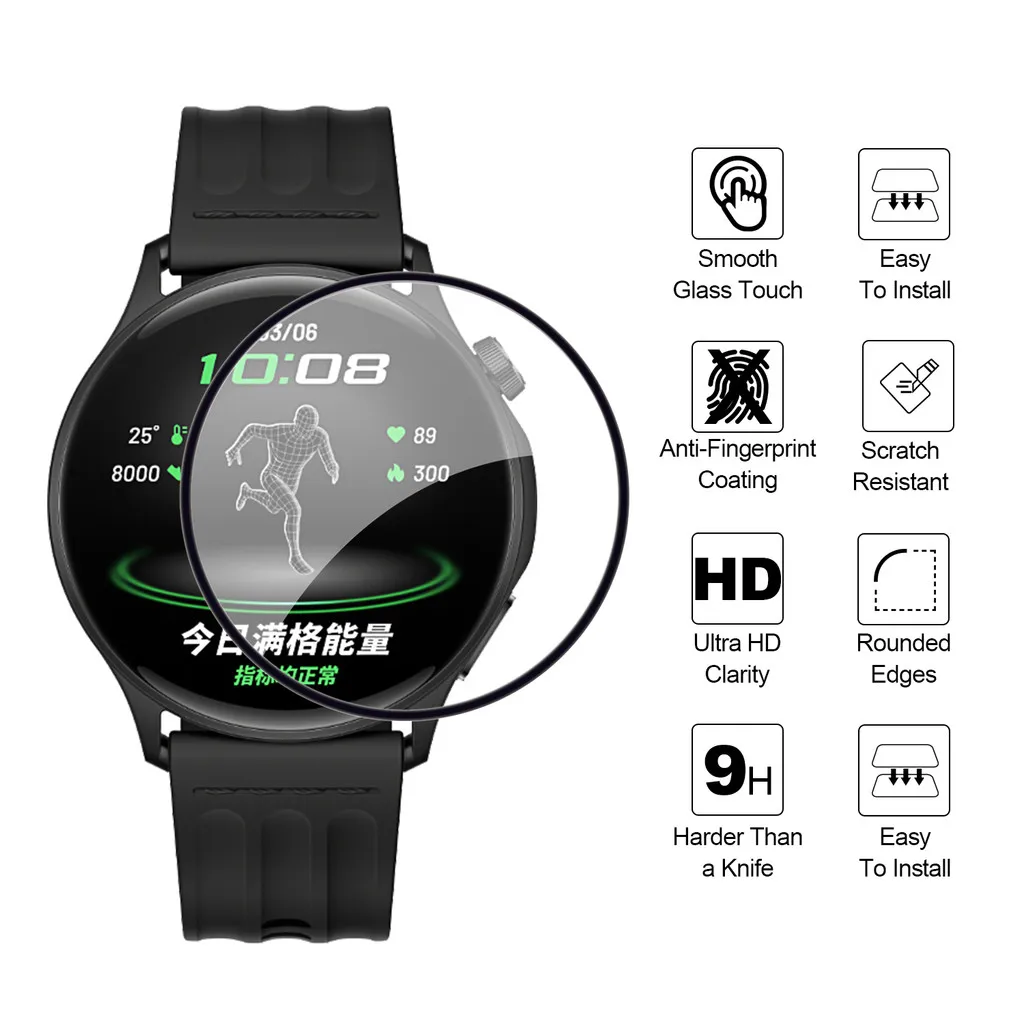 HD Clear Full Coverage Screen Protector Film - Anti-scratch Smartwatch Accessory