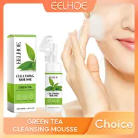 EELHOE Green Tea Face Cleanser Oil Control Face Cleansing Mousse Remove Blackheads Moisturizing Facewash Foaming Facial Cleanser 1