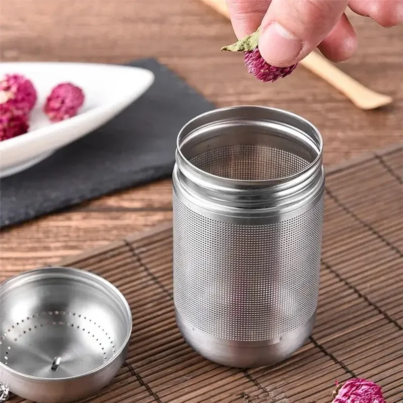 Tea Strainer Stainless Steel Tea Infuser Leaves Spice Seasoning Ball Strainer Teapot Fine Coffee Filter Teaware Kitchen Tools