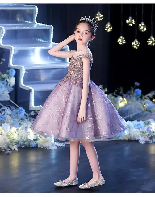 Robe Fille Violet Original Robe Hiver Fille Violet Fluide