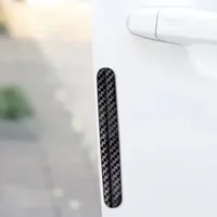 4pcs Universal Car Door strips Anti Scratch Sticker Carbon Fiber Edge Protective Strips Side Doors Moldings Scuff trim Stickers 6