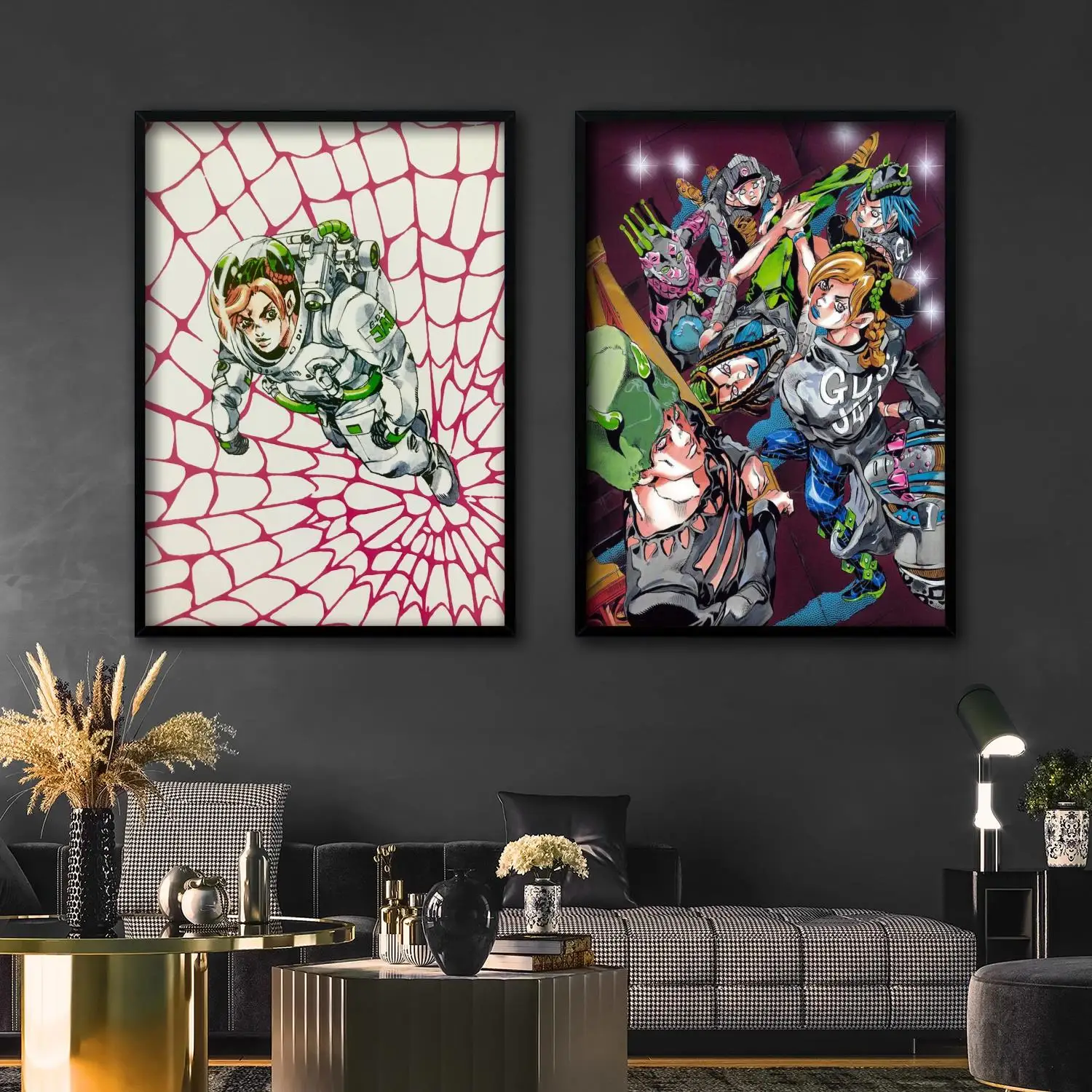 Manga Jojo Stone Ocean Poster Pittura Decorativa Su Tela 24X36 Poster Wall Art Soggiorno Poster Camera Da Letto Pittura