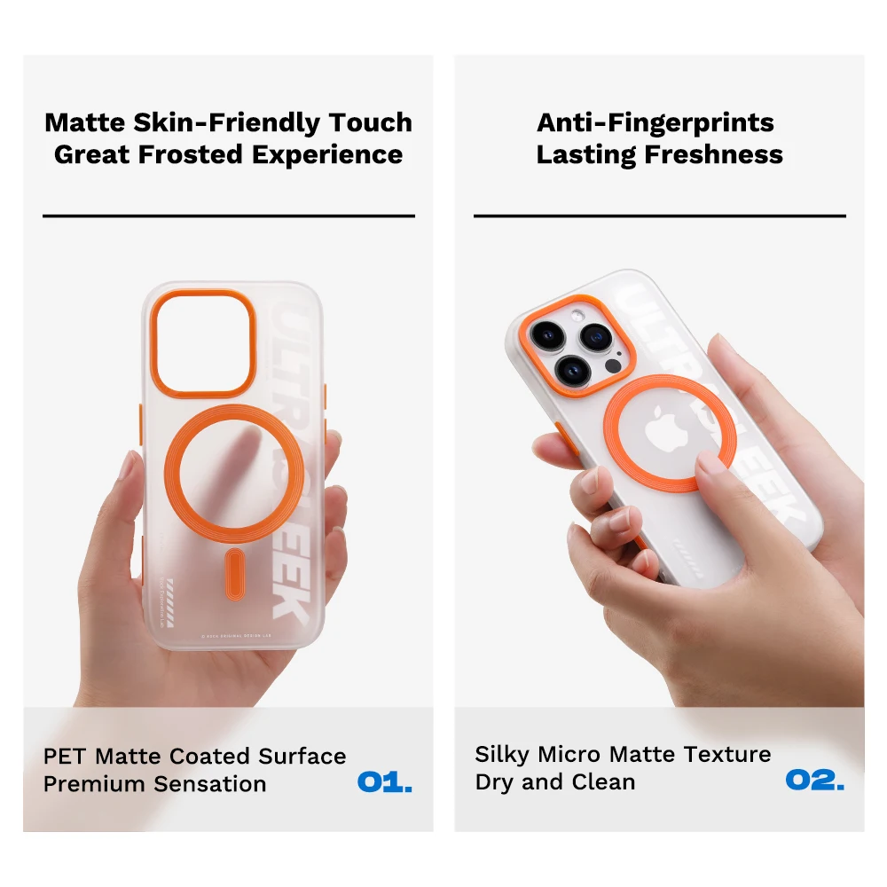 ROCK Magnetic Case for iPhone 15 Pro Max Luxury Transparent Clearly Shockproof Wireless Charging Magnet Cover for iPhone 15 Plus
