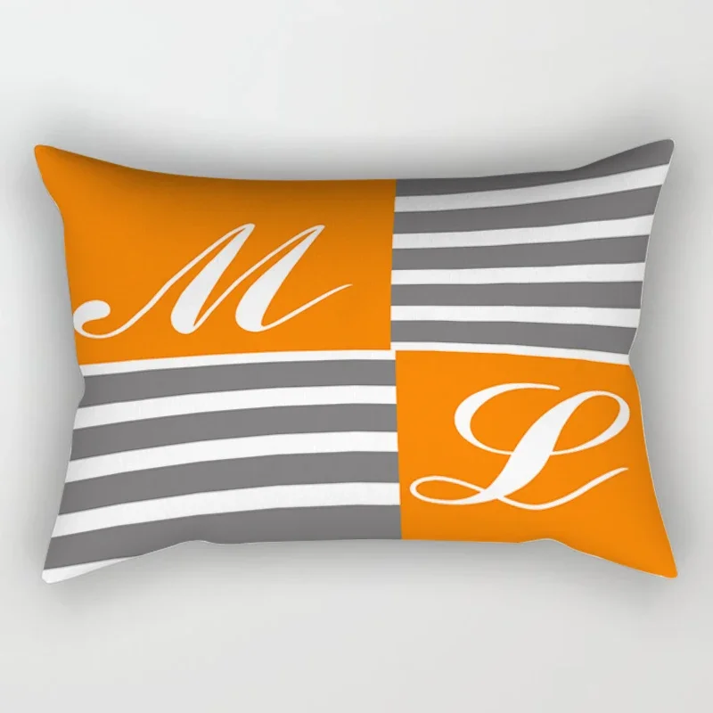 Nordic Orange Sweet Home Pillowcase Home Decoration Living Room Sofa Decoration Cushion Cover 30*50 Car Waist Pillowcase 40*60 5