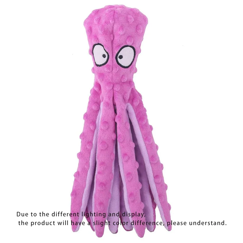 Octopus Non-Stuffed Squeaky Pet Plush 5