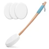 A85Q-Lotion Applicator For Back, Feet, 4 Replaceable Pads, 1 Long Handle, Back Lotion Applicator For Seniors, Women 1