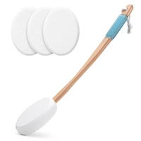 A85Q-Lotion Applicator For Back, Feet, 4 Replaceable Pads, 1 Long Handle, Back Lotion Applicator For Seniors, Women 1