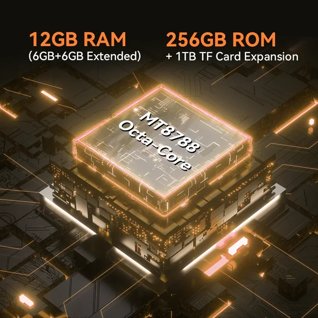 Cubot KingKong 8 Smartphone , 6 Go de RAM, 256 Go de ROM, batterie Dean 10600mAh, lampe torche LED, caméra arrière 48MP, NDavid, empreintes digitales, téléphone portable pour touristes 3