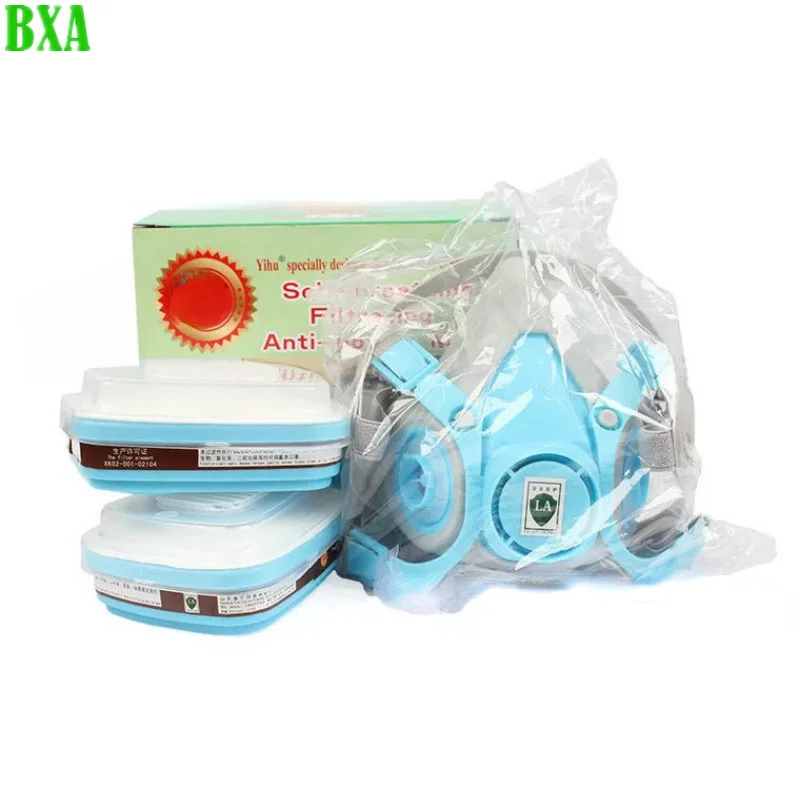 

Protective Industrial Half Face A-3 Gas Mask Respirator Chemical with Filter Protect Organic Vapor Gas Painting Spraying Dust