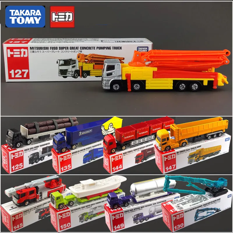 Takara Tomy Extended Edition Container Engineering Transport Vehicles Modello Di Auto Diecast Metal Truck Trailer Model Kids Toys Gift