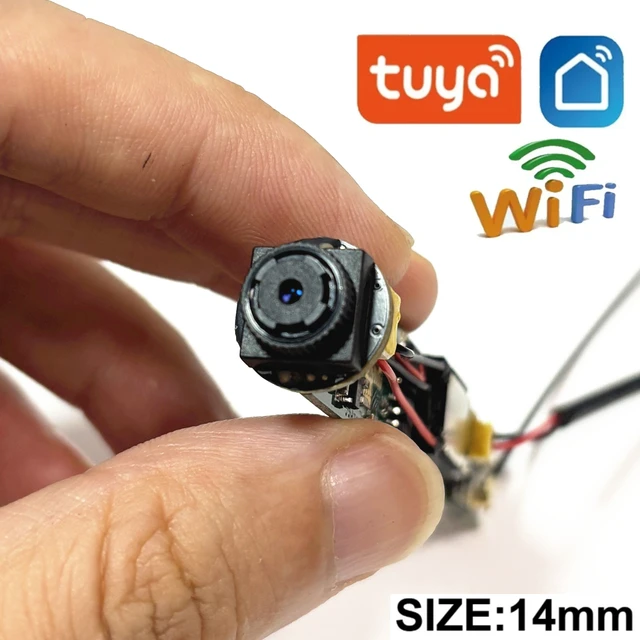Tuya – Mini Module de caméra IP intelligent, 2MP, WiFi, 14mm, Chipset PCB avec Audio bidirectionnel, moniteur de sécurité caché, vie intelligente, Surveillance à monter soi-même 1