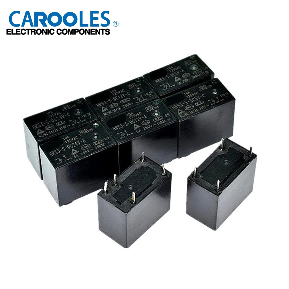 

10PCS/lot NEW Power Relay HRS3-S-DC5V-C HRS3-S-DC12V-C HRS3-S-DC24V-C HRS3 S DC12V C 12VDC 125V 10A 5PIN